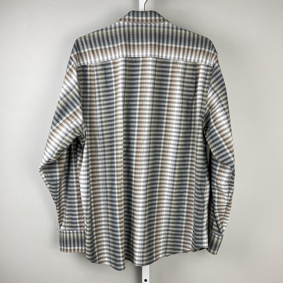Tommy Bahama Surf Springs Stripe‎ Shirt Mens L Button Up Cotton Silk Long Sleeve - Picture 5 of 7